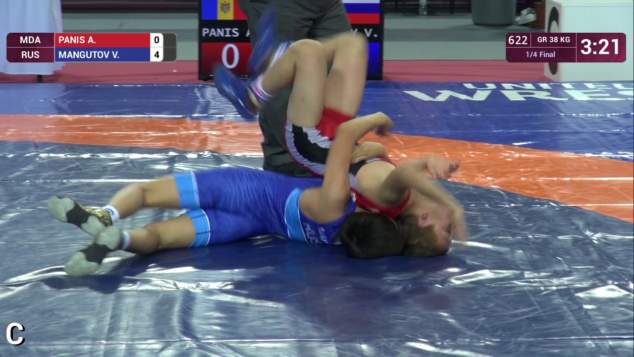 1/4 GR - 38 kg: A. PANIS (MDA) v. V. MANGUTOV (RUS)