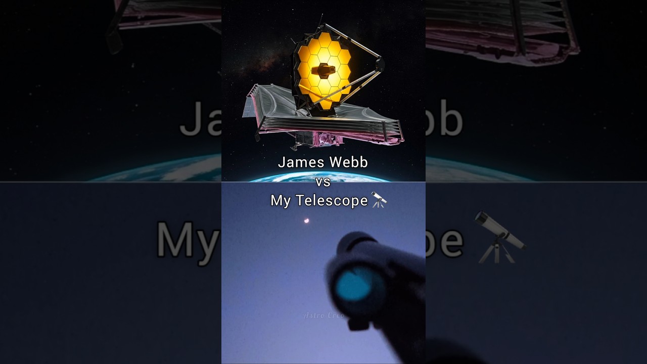 James Webb vs My 70mm Telescope 🔭 &ndash; Planets & Galaxies