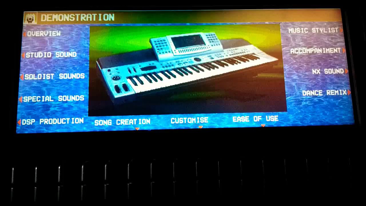 Full Demo Sound Instruments Keyboard Technics sx-KN6000