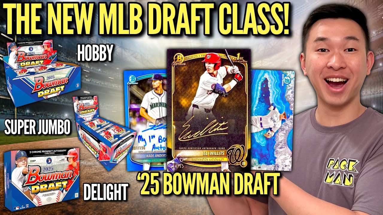 1ST CARDS FOR THE NEW DRAFT CLASS (BOOM)! 😱🔥 2025 Bowman Draft Baseball Hobby, Super Jumbo & Delight