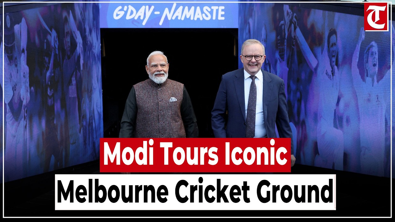PM Modi Explores Iconic MCG with Albanese and Steve Waugh
