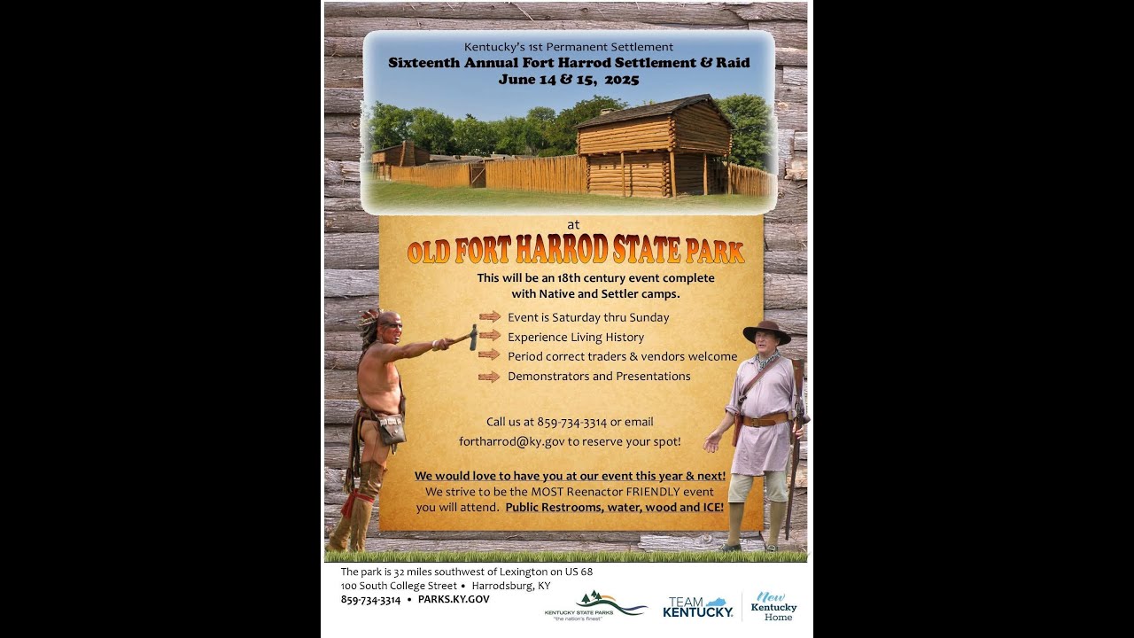 16th Annual Raid On Old Fort Harrod Reenactment