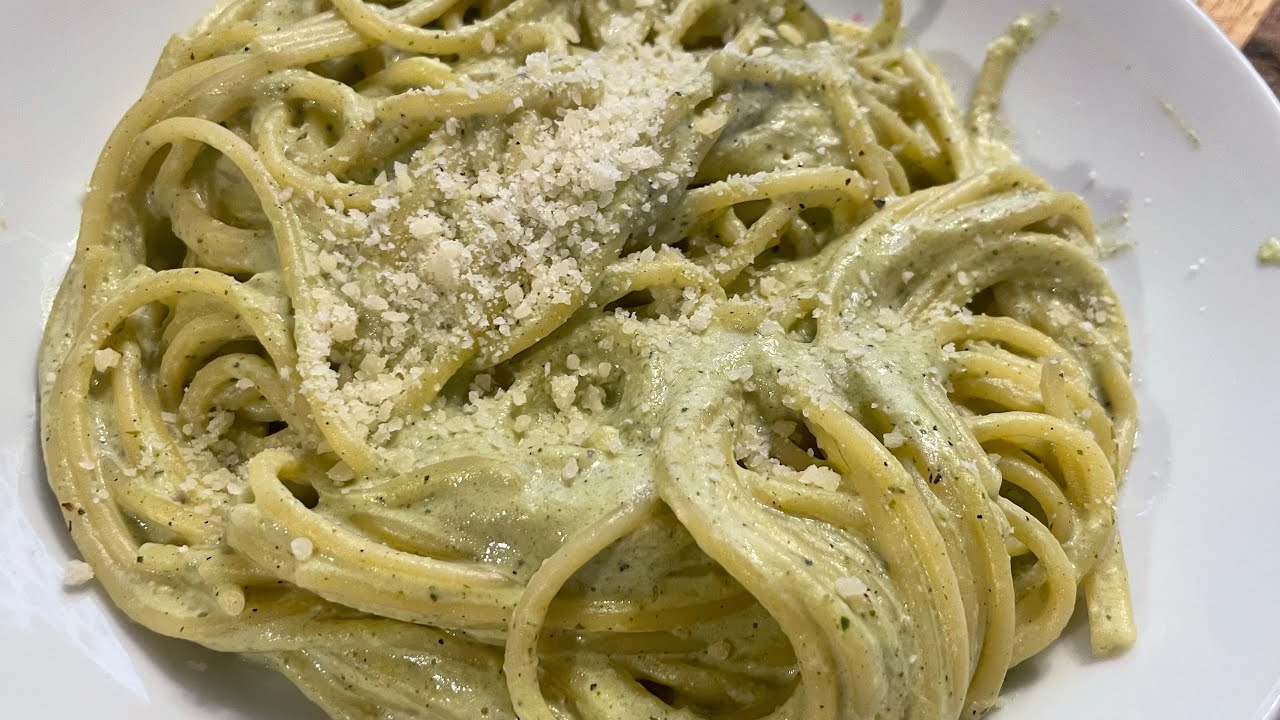 Espagueti poblano/ pasta verde espagueti verde 🫑