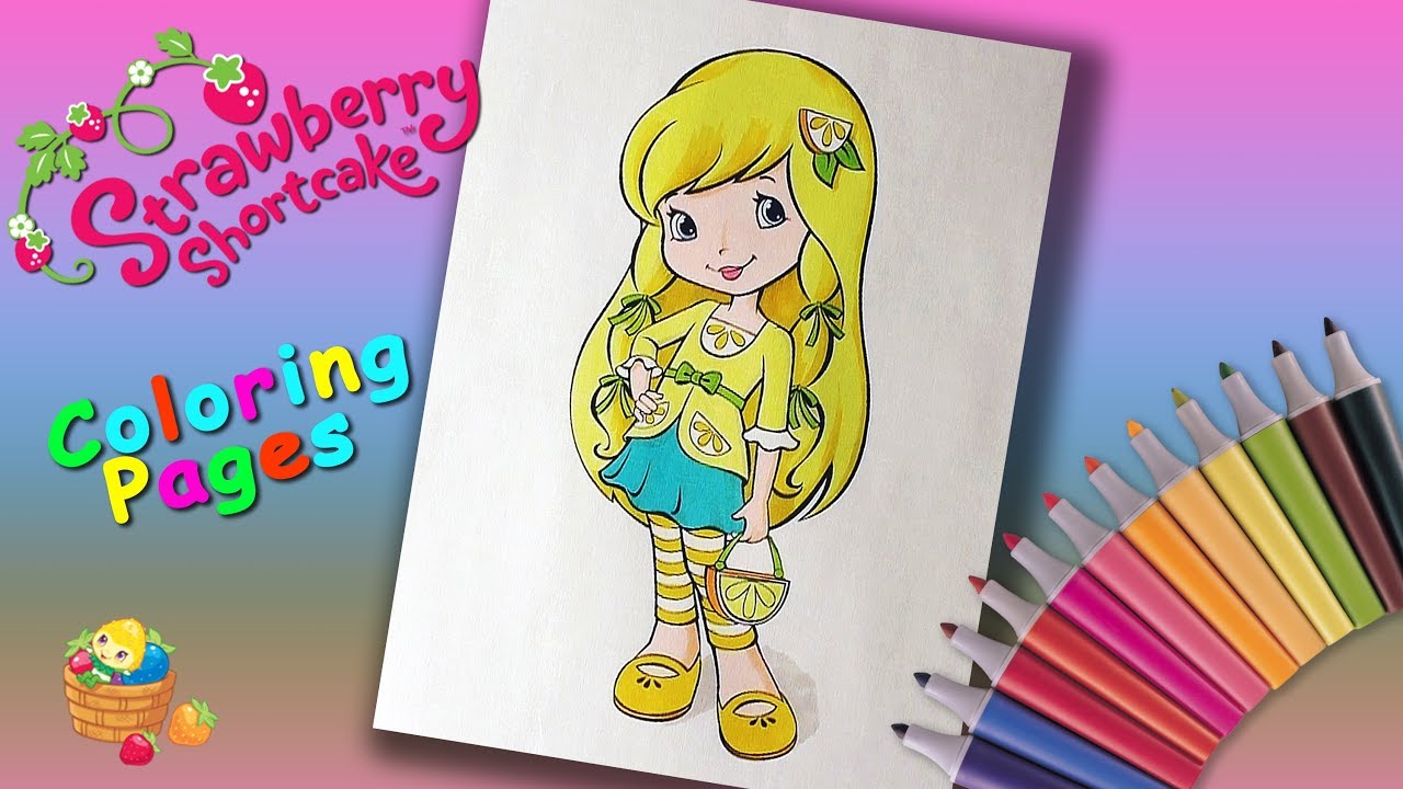 #StrawberryShortcake coloring book Lemon Meringue coloring pages #forgirls