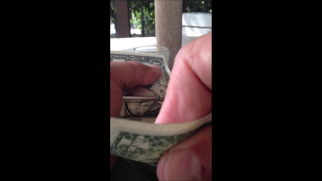 Removing a Single Bill from eKlip Money Clip