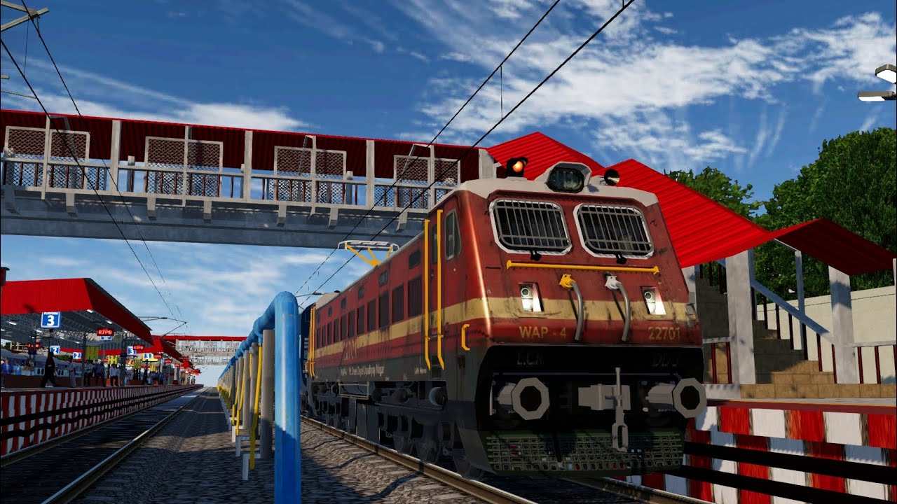 Railway Simulator India New Updates/Signal 🚦 Track Sound & Locomotive Local Train 
