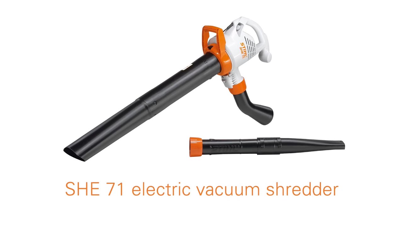 Электрический пылесос-измельчитель и воздуходувка STIHL SHE 71: особенности и преимущества | STIH...