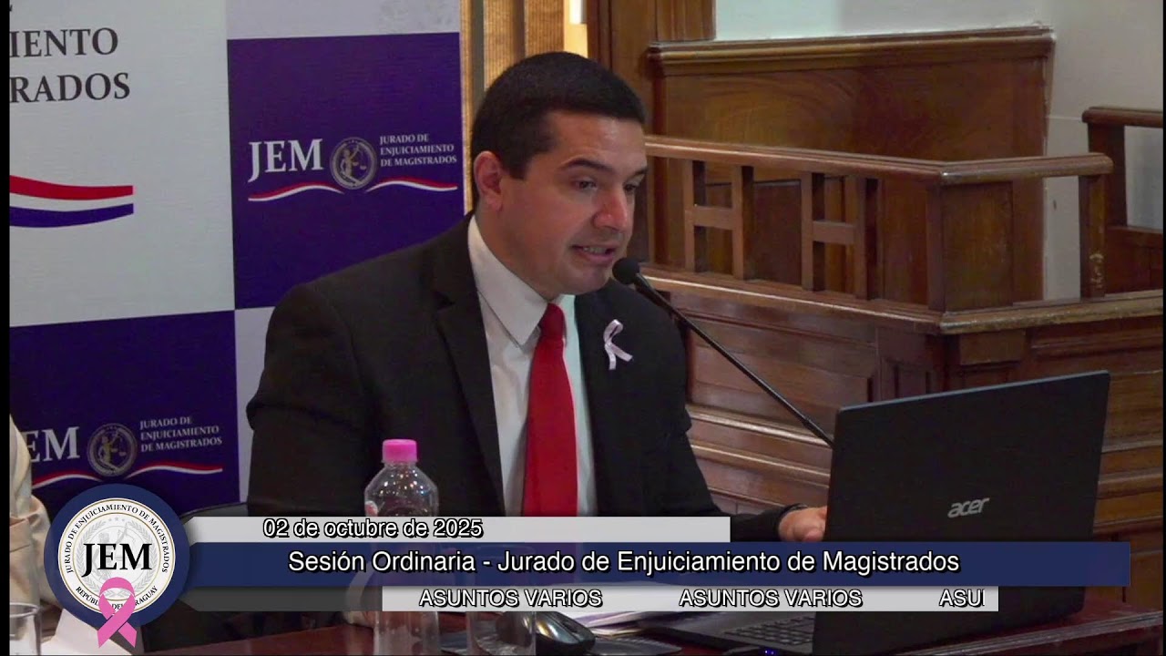 02-10-2025 - Sesión Ordinaria - Jurado de Enjuiciamiento de Magistrados