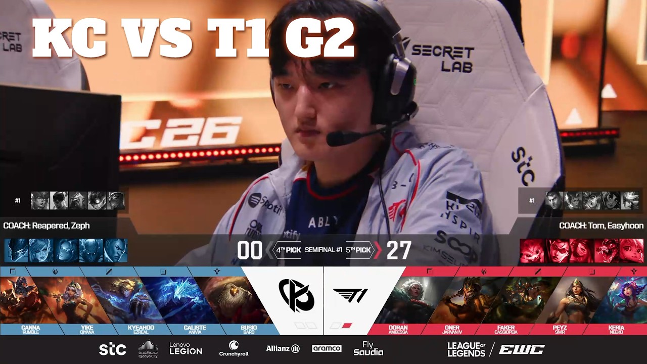 KC vs T1 Game 2 | Esports World Cup 2026 Semifinals | Karmine Corp vs T1 G2