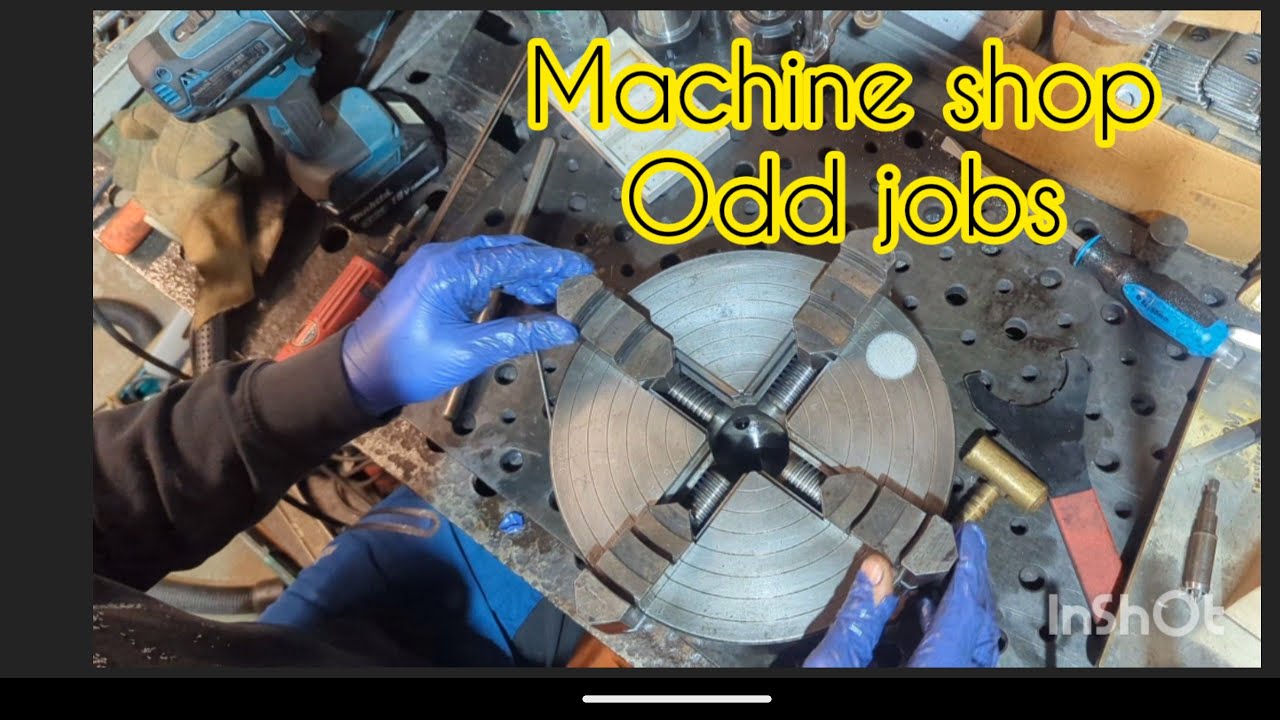 Machine shop odd jobs, chuck cleaning- flywheel skimming- way wiper replacement- landscaping