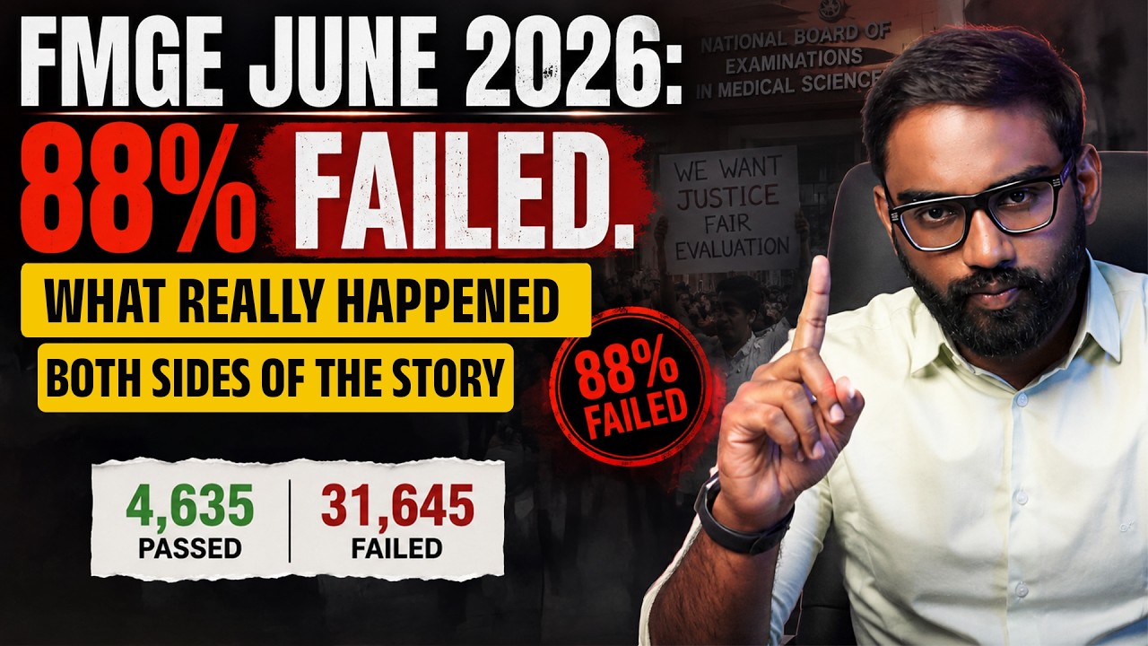 FMGE June 2026: Why 31,645 Students Failed | Complete Analysis & The Real Truth