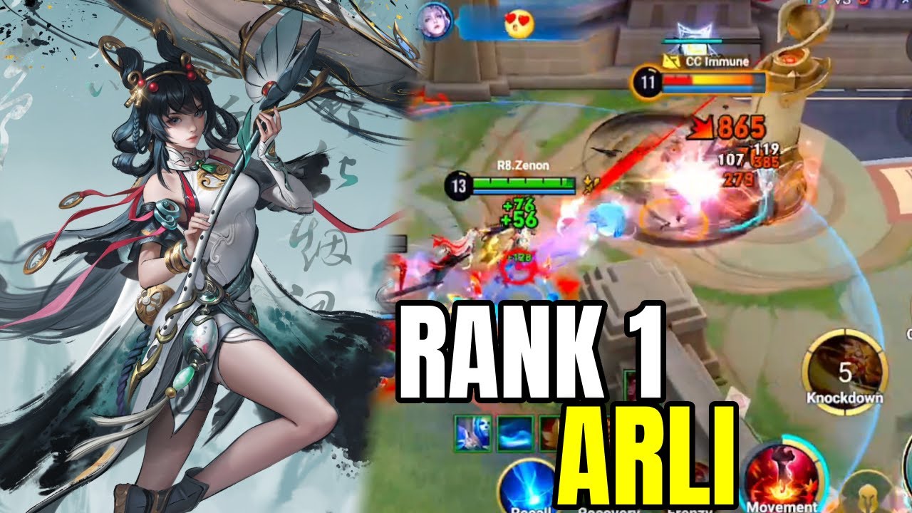 Top 1 Arli Plays! HIGH RANK DOMINATION | Honor of Kings