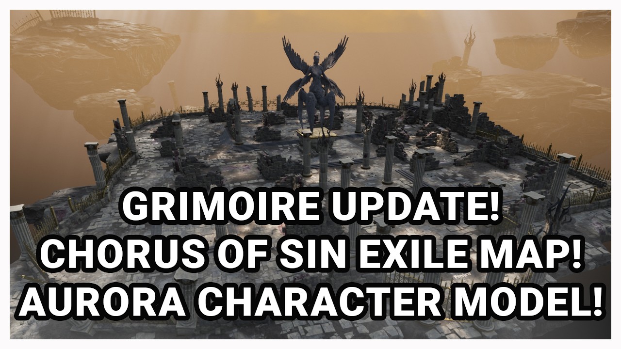 DEAD BY DAYLIGHT CHORUS OF SIN GRIMOIRE UPDATE! AURORA CHARACTER MODEL & PERKS! EXILE MAP!