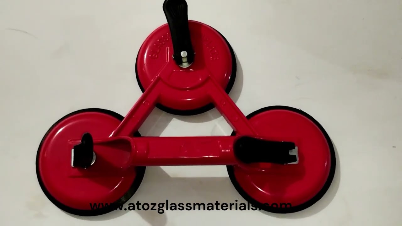 Suction Cups Aluminum Vacuum Plate Handle Glass Holder Hooks to Lift Large #9037778893