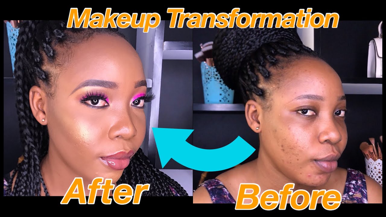 Makeup Transformation (Before and After)/ Woc Makeup Tutorial