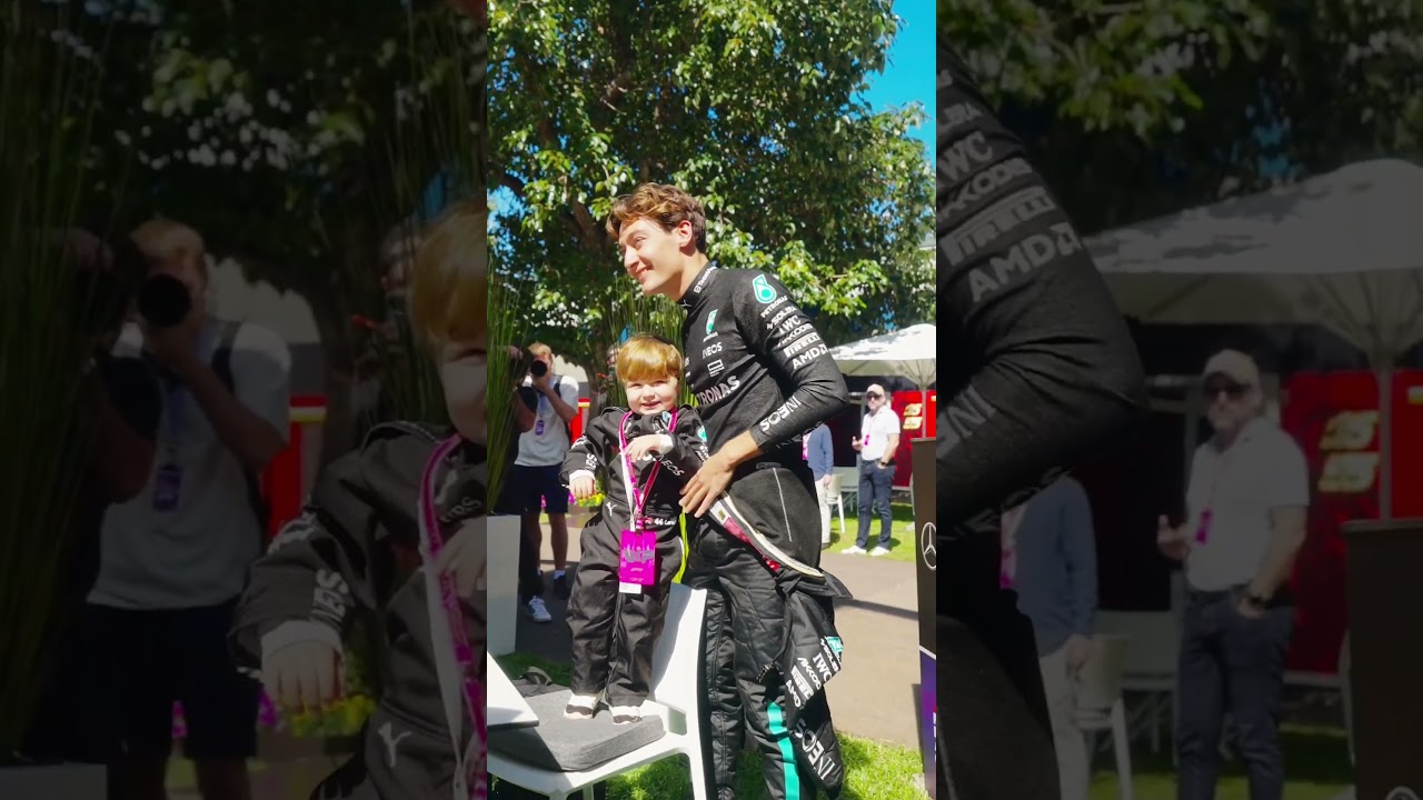 Cuteness Overload as George Meets Adorable Kid 🥹