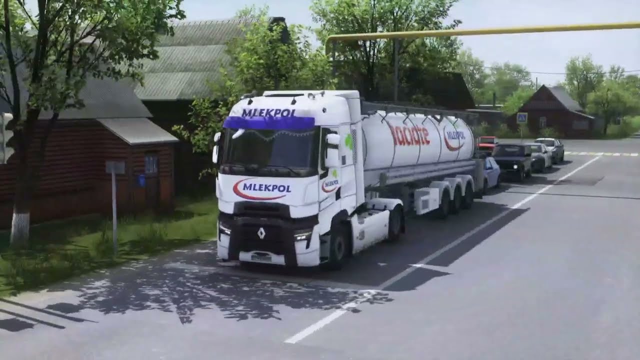 ETS2 1.58| Realistic Tanker Truck Driving 🚛🥛 | Spring🌞 Climate🌿🌾