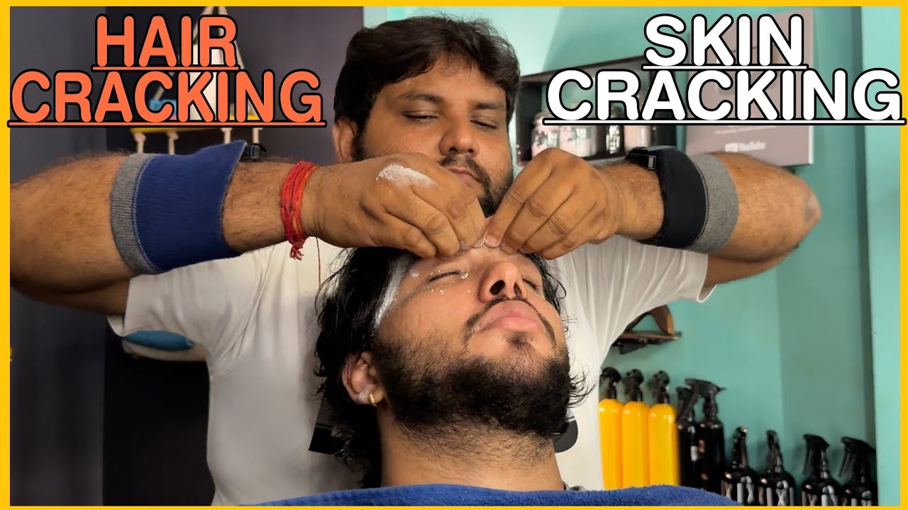 ASMR Hair Cracking Head Massage | Loud Skin Cracking by SHAMBOO💈#asmr