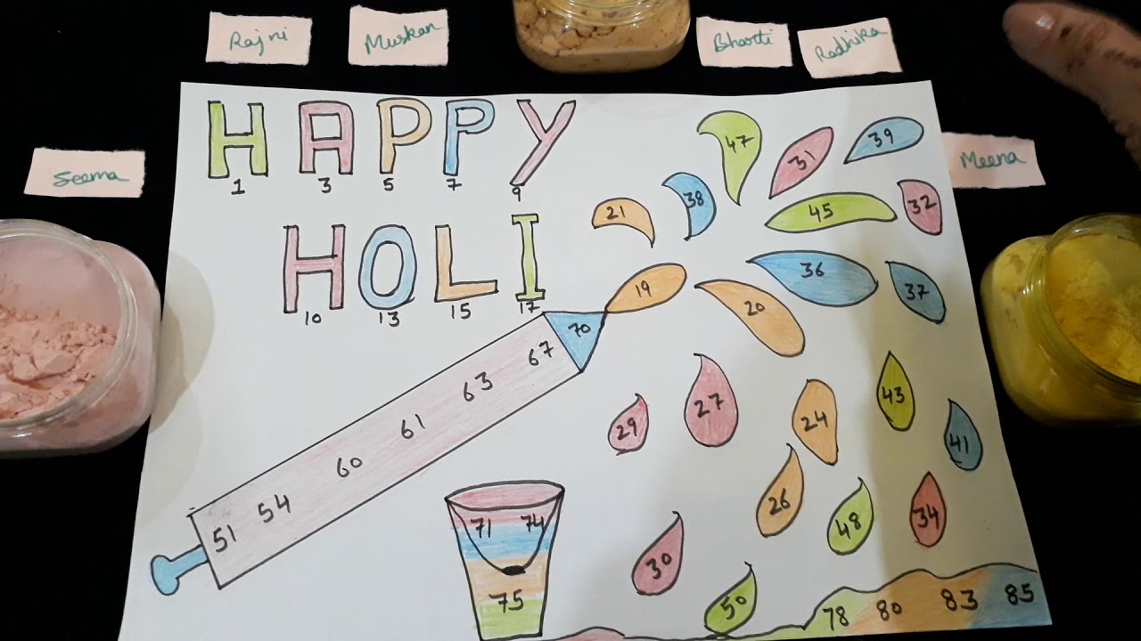 Happy Holi(kitty party Tambola game)🎉😊