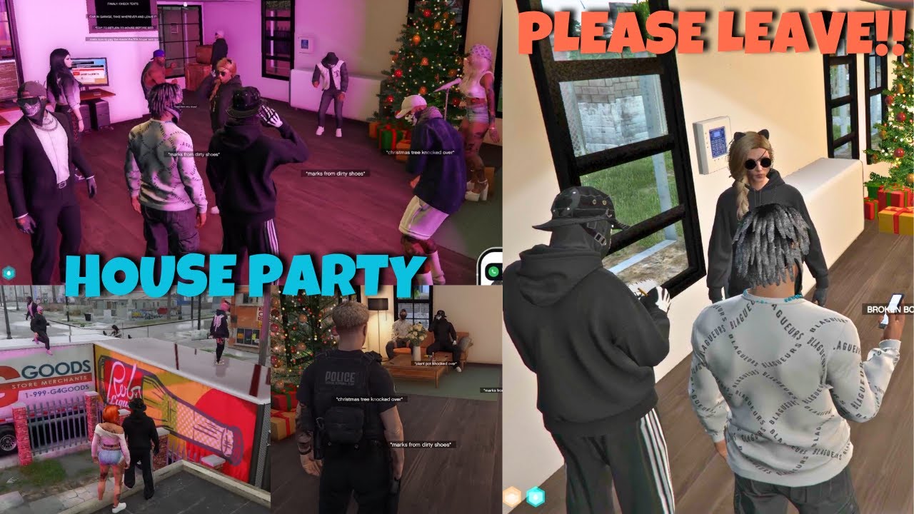 James & Denzel Throw a House Party & Trouble The New EMS House Owner | NOPIXEL 4.0 GTA RP
