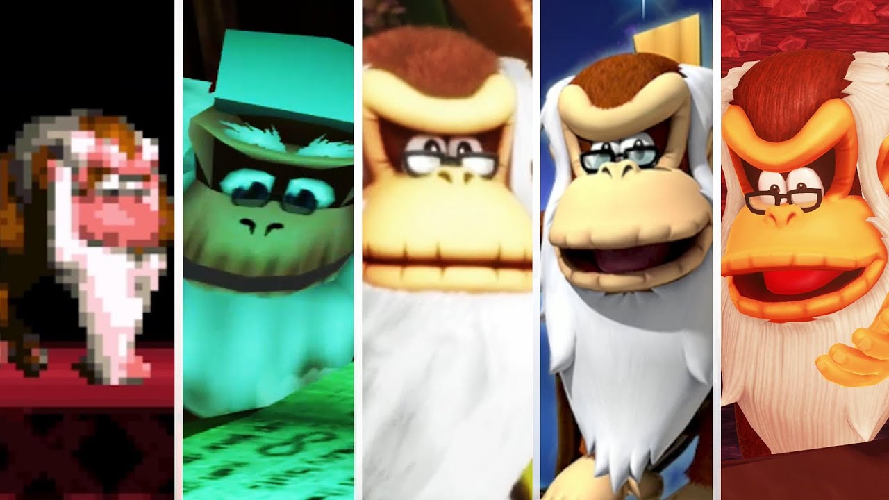 Evolution of Cranky Kong (1994-2025)