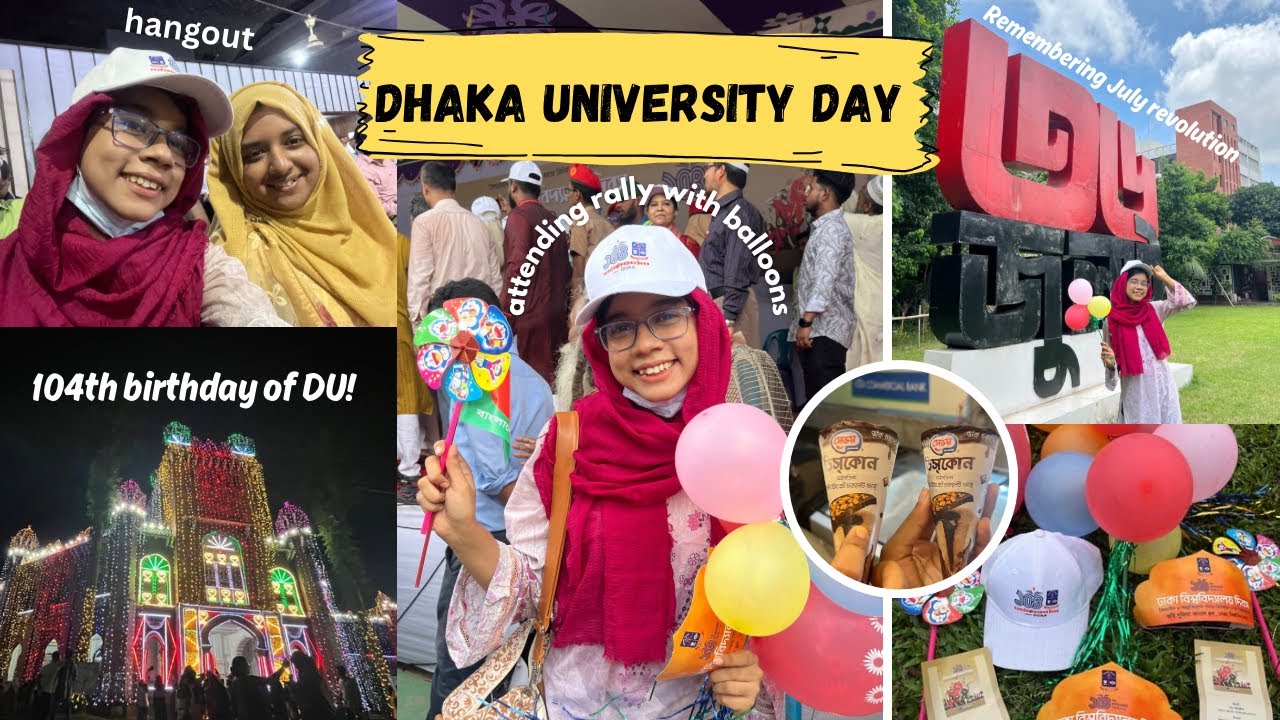 Dhaka University Day🎉 104th birthday celebration of DU❤️ Atiyaa