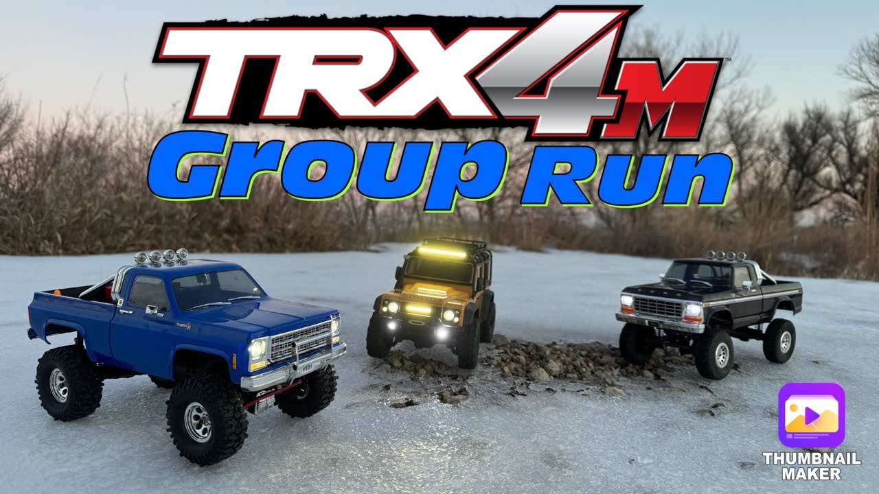 Traxxas Trx4m group trail run