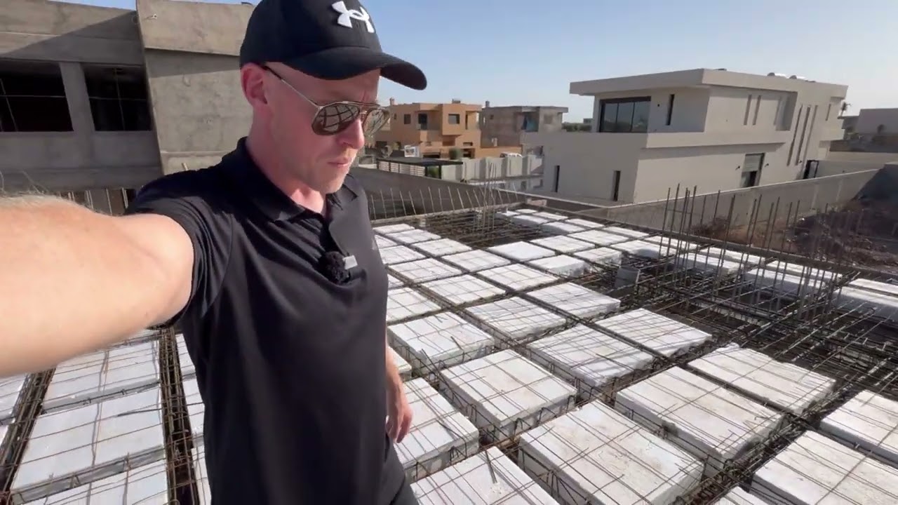 Plancher réticulé, dalle nervurée, Villa Marrakech