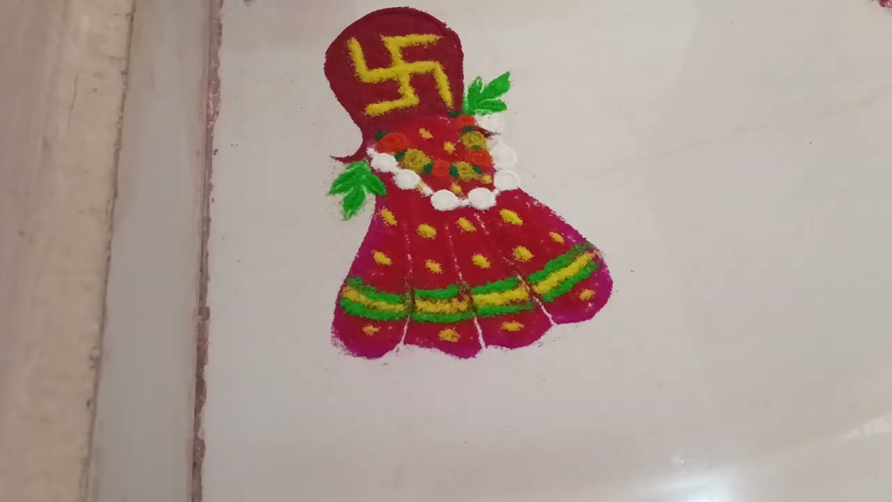 Today's special gudhi padva rangoli 💫#dailyvlog#trending#art#festival#easy#rangoli🎉Like &subscribe 💫