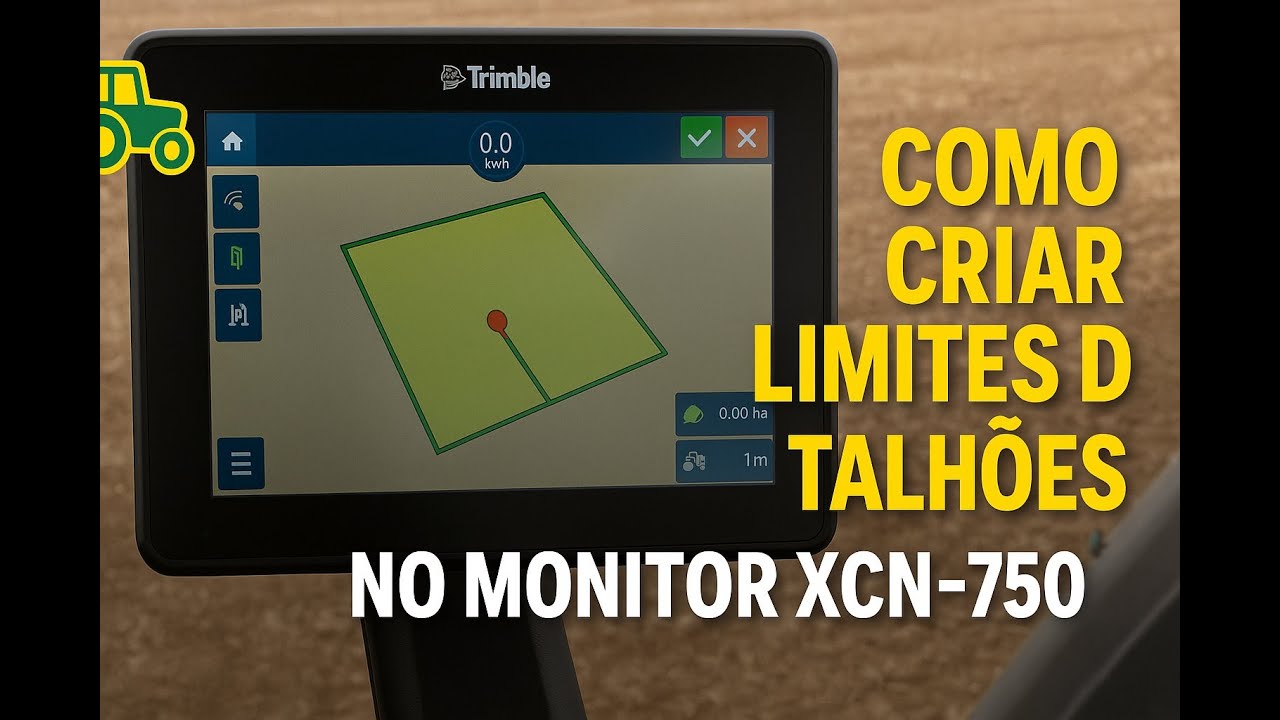 🚜 Como Criar Limites de Talh&otilde;es no Monitor XCN-750 🌾 Passo a Passo Simples