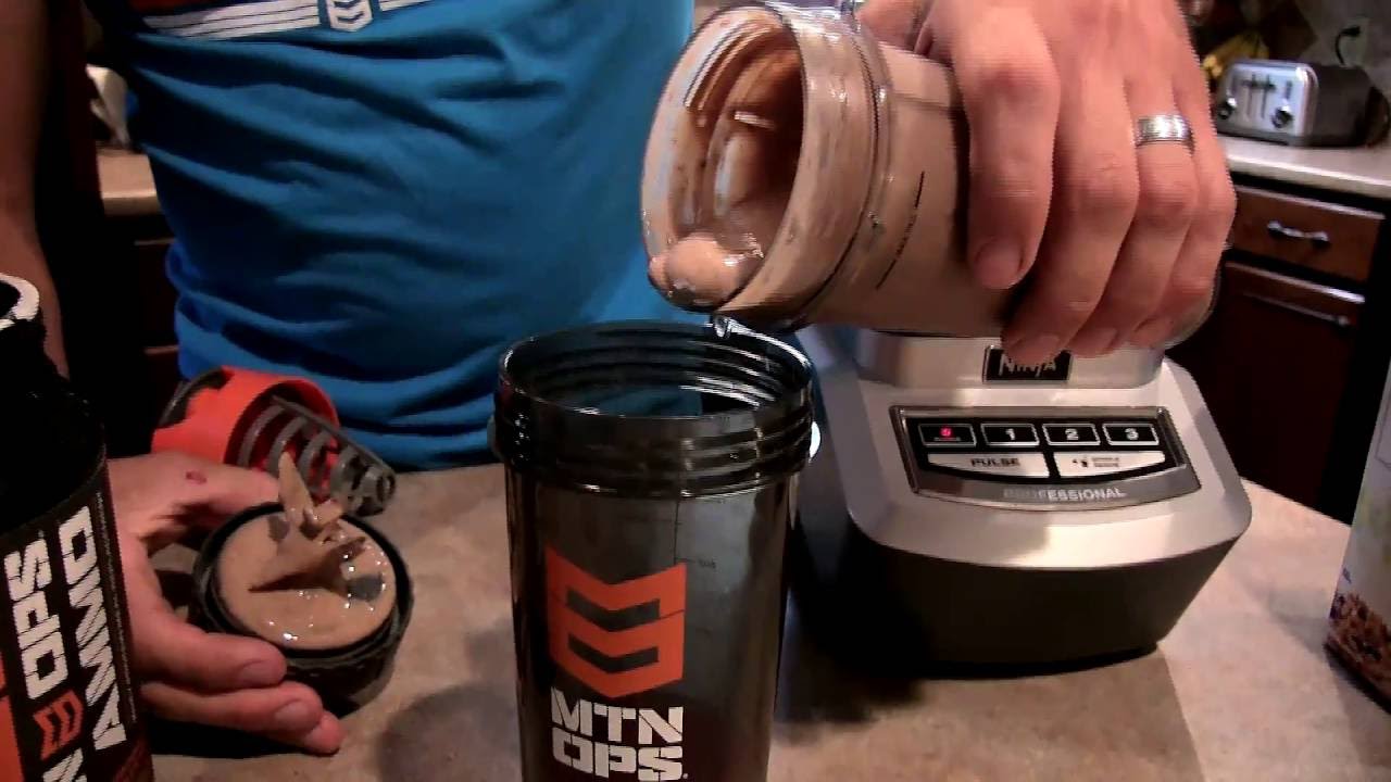 MTN OPS Protein shake recipe- Choco Banana