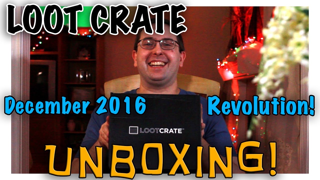 UNBOXING! Loot Crate December 2016 - Revolution - Assassin's Creed, I, Robot, Firefly
