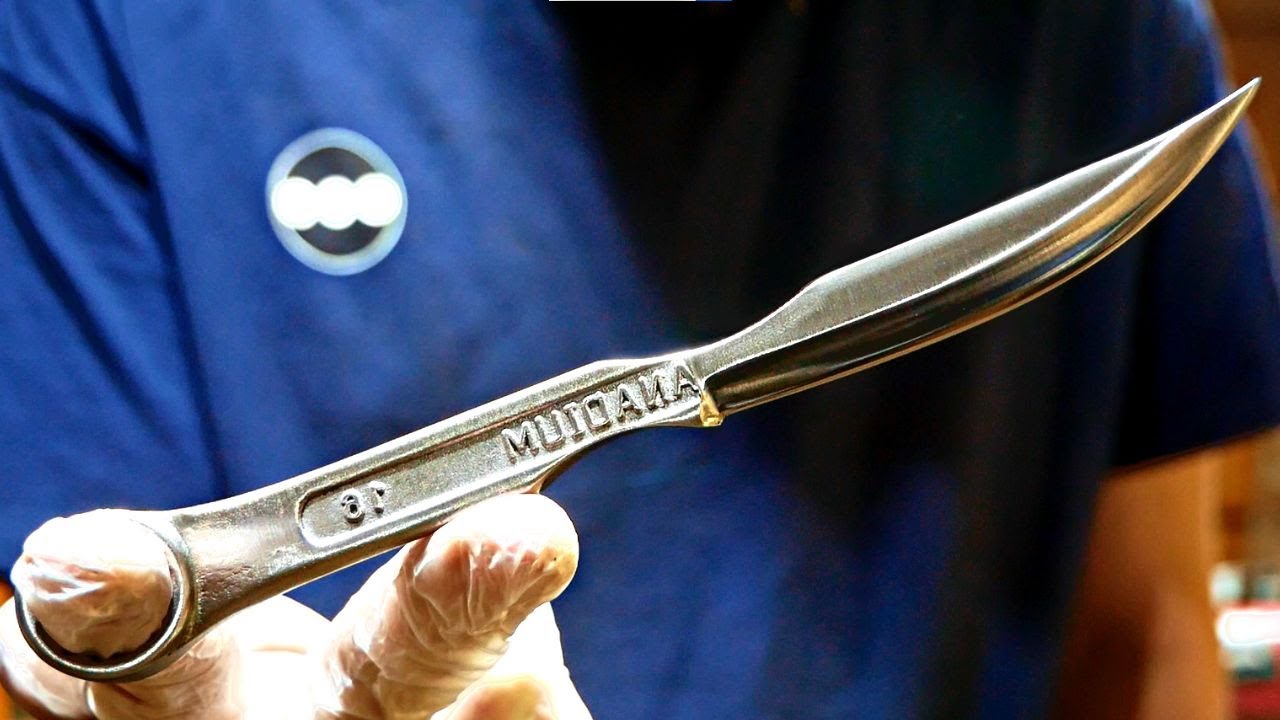 Knife Making - Useless wrench to Razor sharp