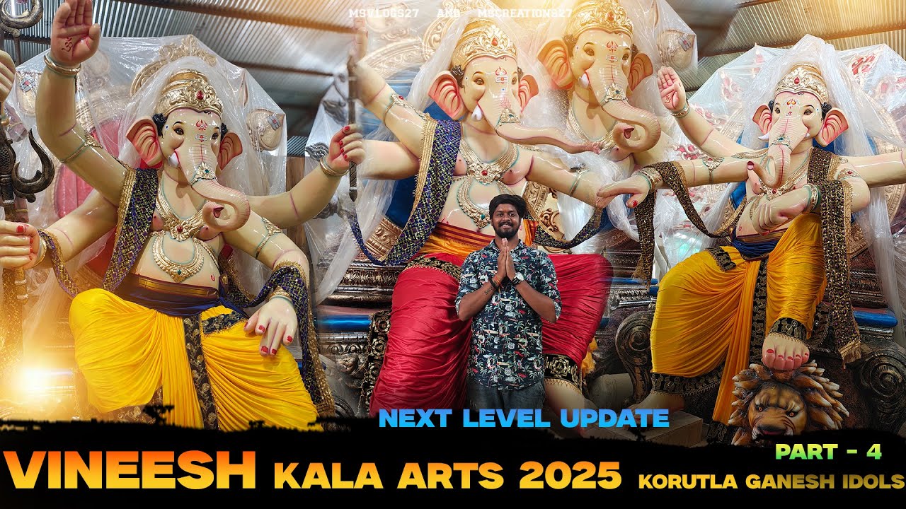 Vineesh kala arts Korutla 2025 vera level#msvlogs27 #korutlaganeshidols  #korutla #ganesh #bappavlog