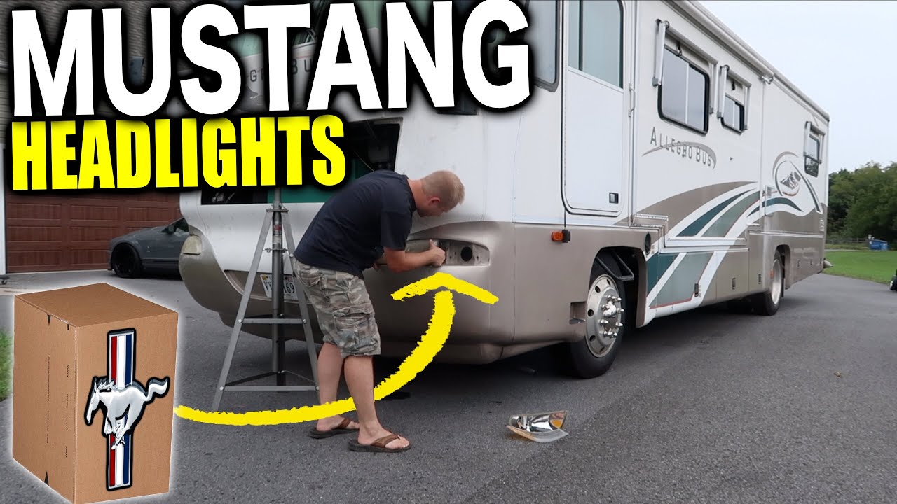 I Put Mustang HEADLIGHTS in my RV