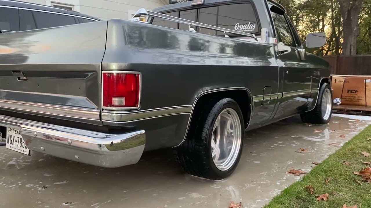 84 c10 #17x11#c10nation#gmcc10#droppedtrucks#oldschool#restoration