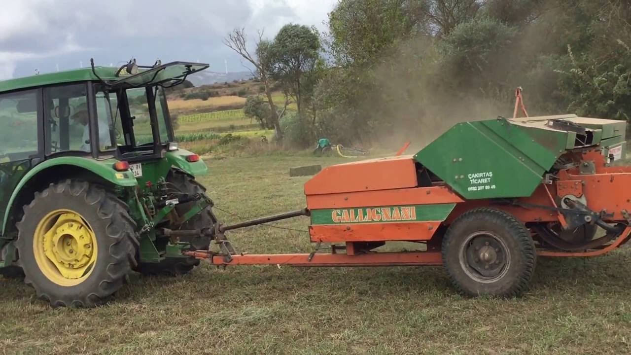 JOHN DEERE 5050 E Balya makinası yonca bağlama | BALIKESİR-Karesi/ Yağcılar Köyü