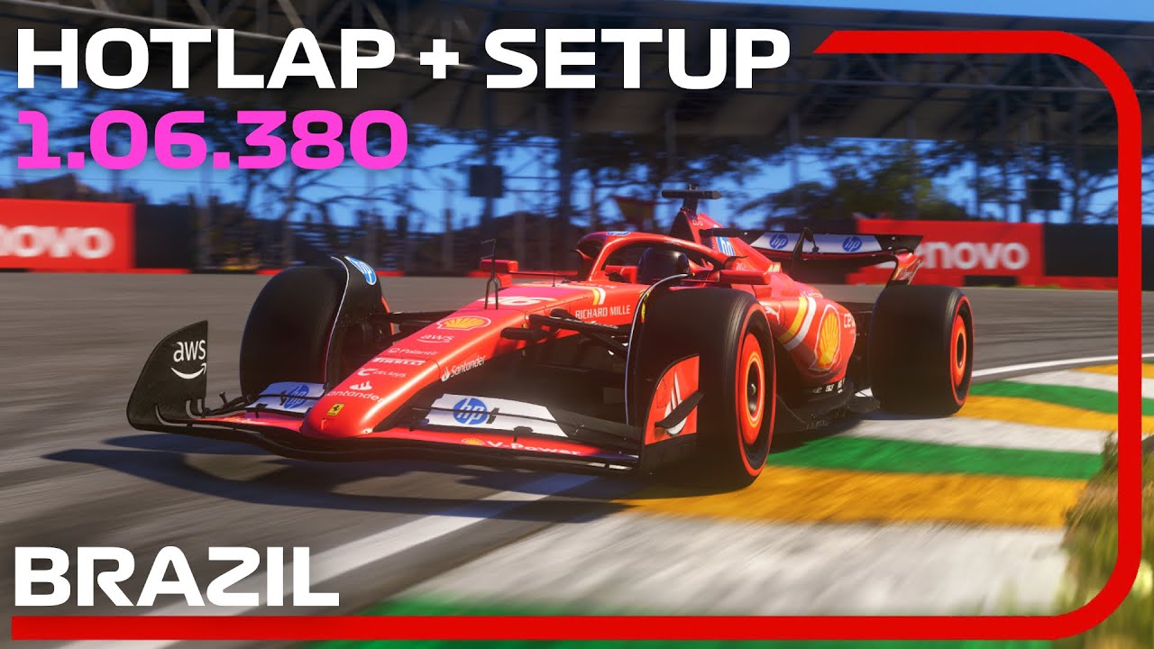 F1 24 BRAZIL Hotlap + Setup (1:06.380) 67th Worldwide Ranking 💪