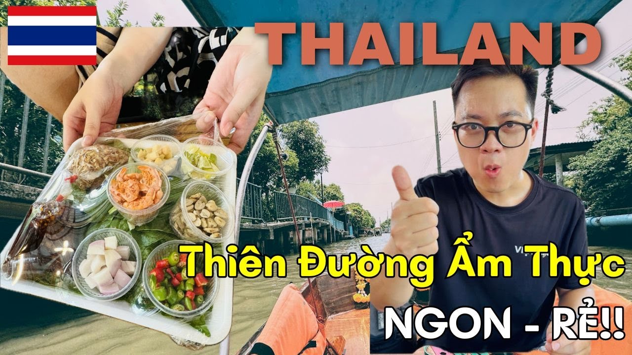 Được Người Thái dắt đi Chợ Nổi Ít Ai Biết Ở Bangkok | Vlog Du Lịch Thái Lan