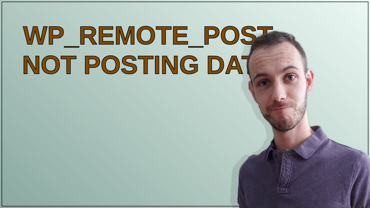 Wordpress: Wp_remote_post not posting data