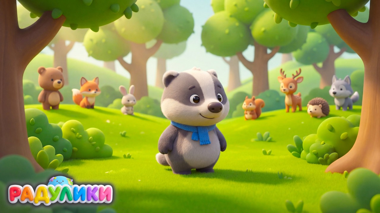 Лес зеленый, добрый лес 🌳 Песенка про животных для детей 🐻 РАДУЛИКИ #4k #детскиепесни