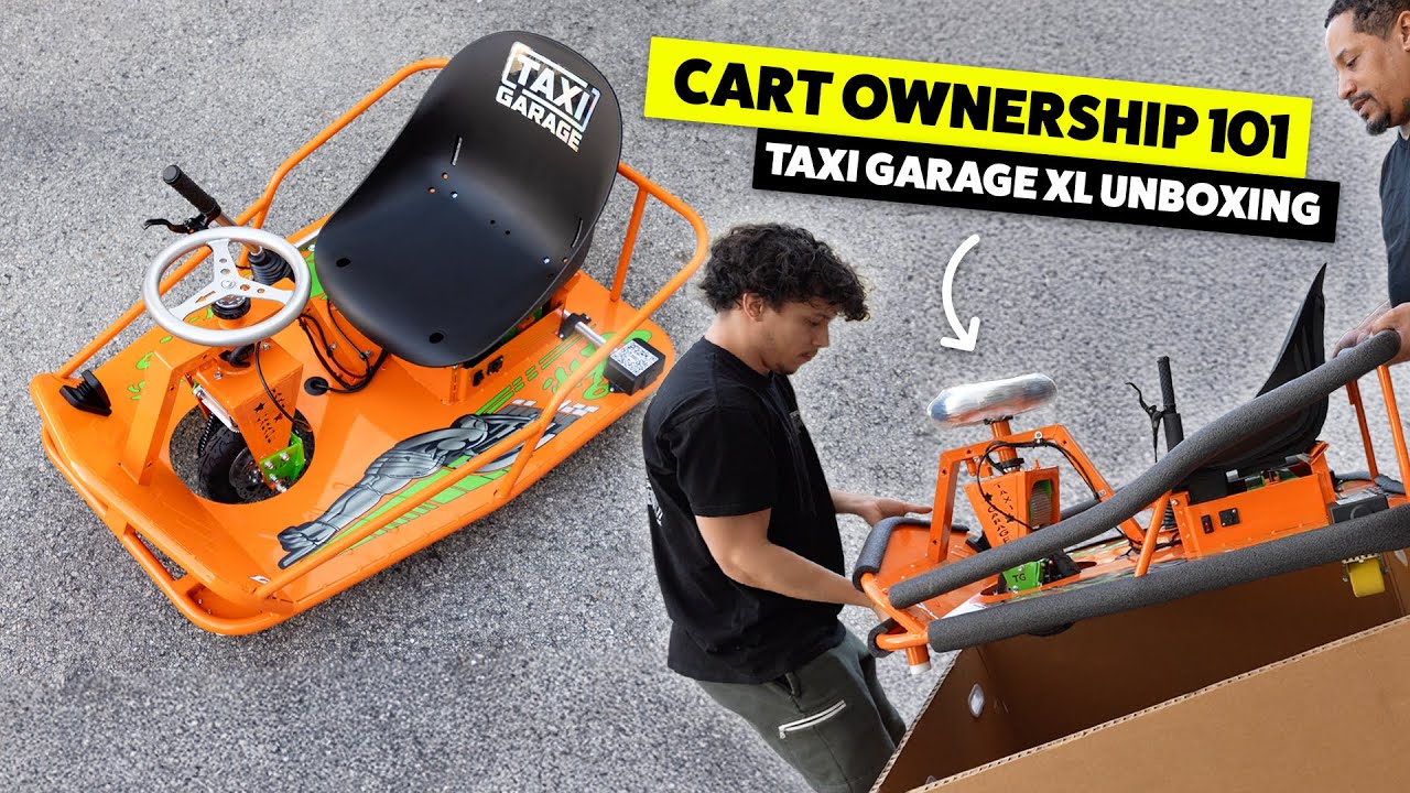 Основы владения дрифт-картом &ndash; Видео распаковки Taxi Garage Crazy Cart XL