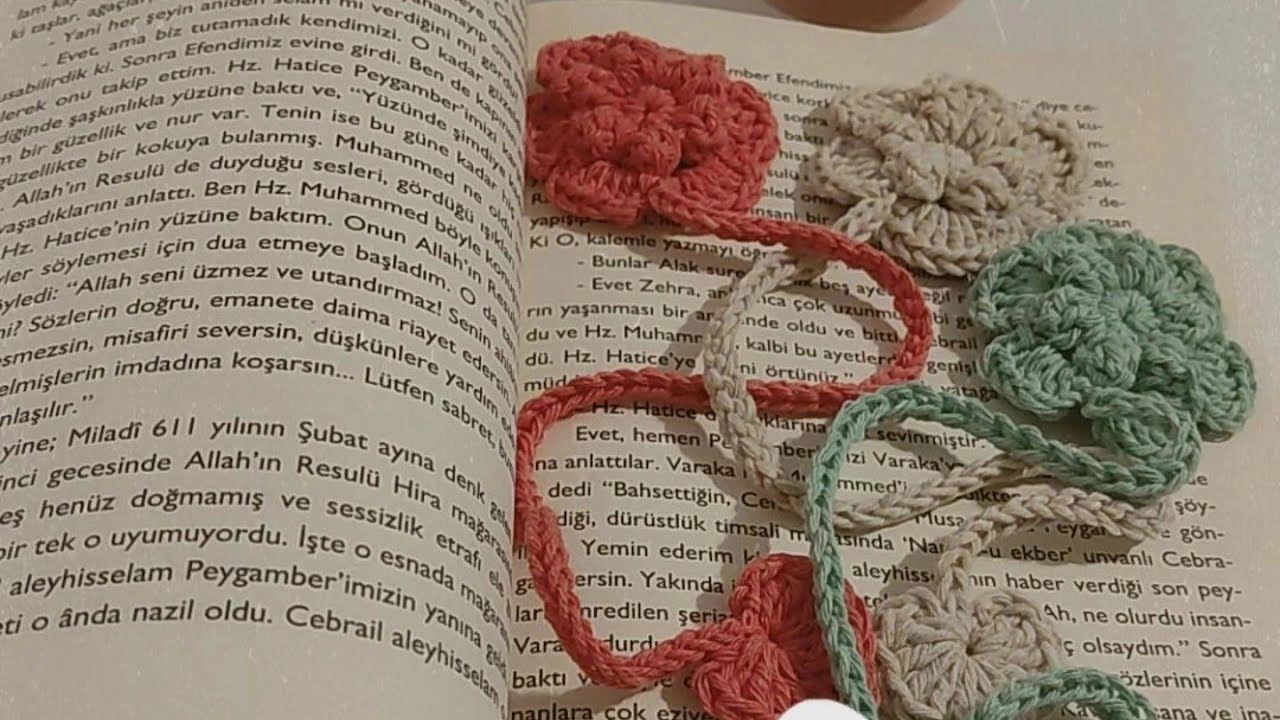 Örgü Kitap Ayracı Yapımı 💯#crochet #tigisi #örgü #model #handmade #diy