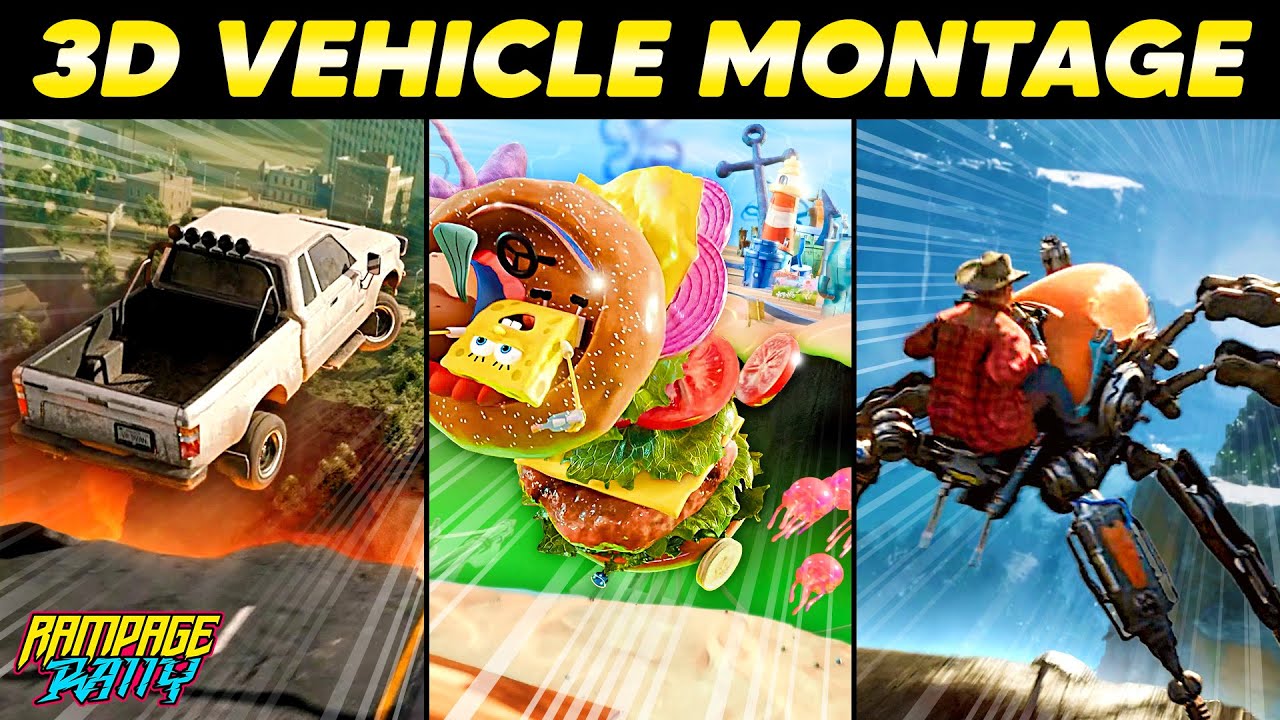 Top 100 Big Air 3D Vehicle Montage | RAMPAGE RALLY (ft. @dedeco /// VGM DJ )