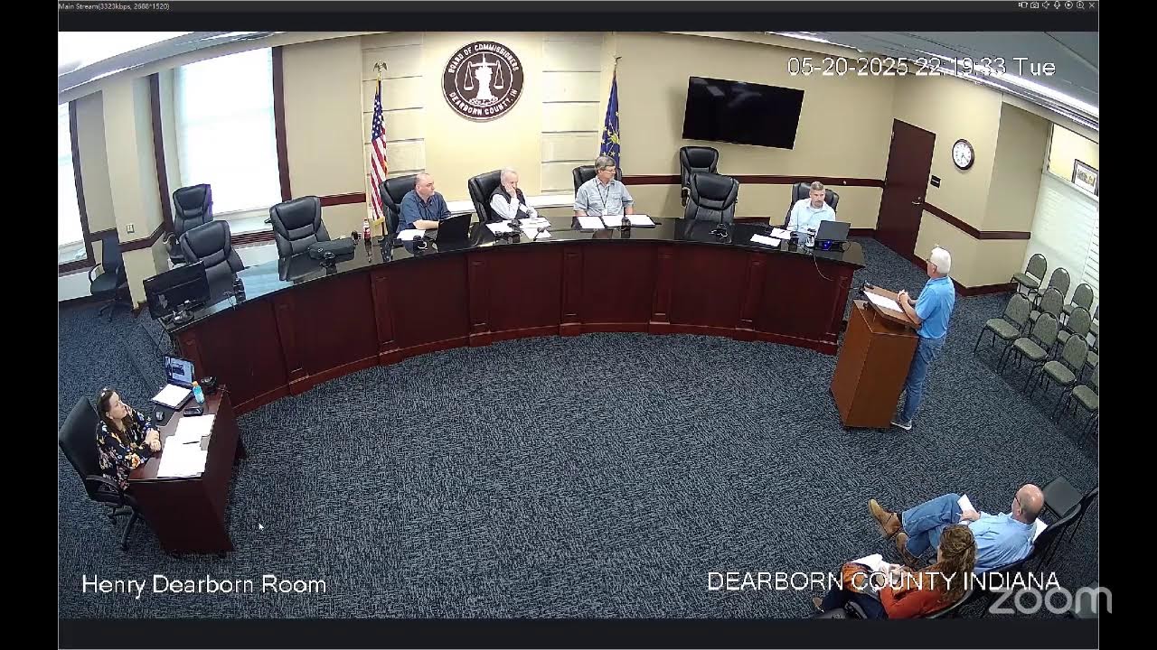 Dearborn County Indiana Board of Commissioners Meeting May 20, 2025