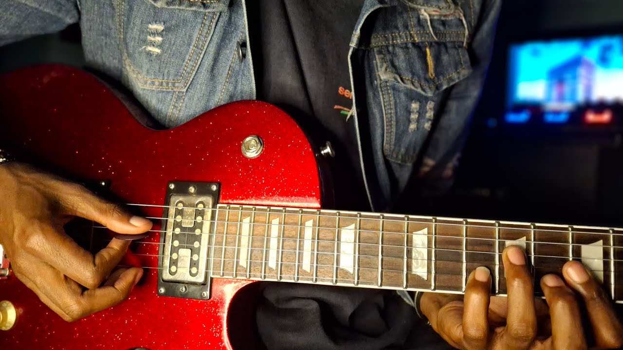 Learn this nice seben guitar lick - 1 4 5 4