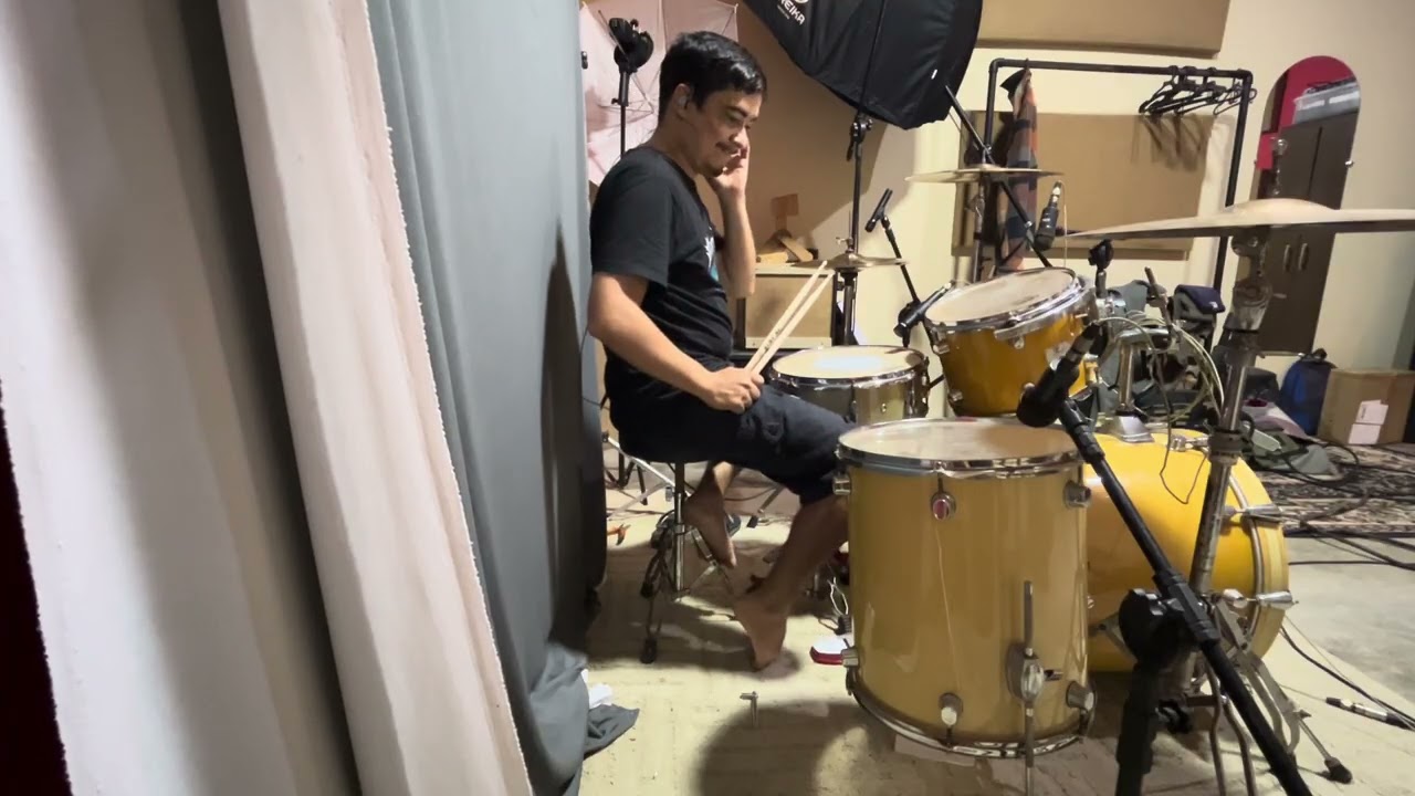 #010  gravando a bateria do Dry Land