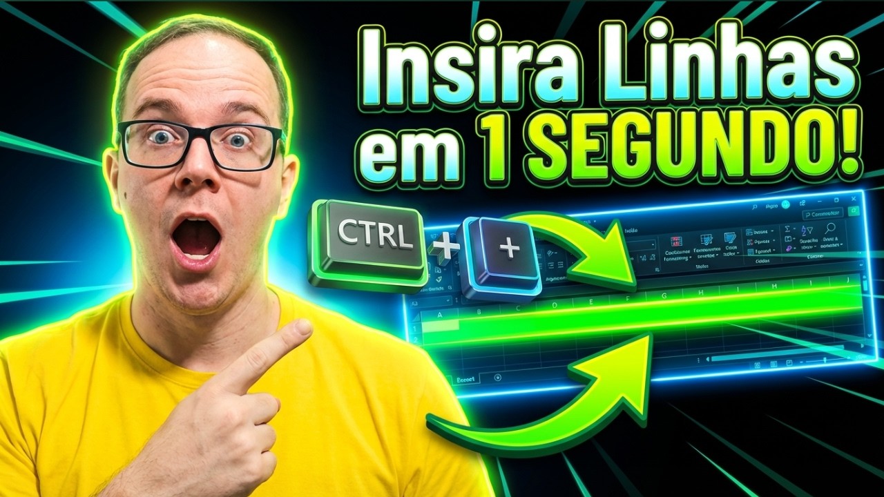 Como Usar o Atalho Para Inserir Linha no Excel (Linhas e Colunas)