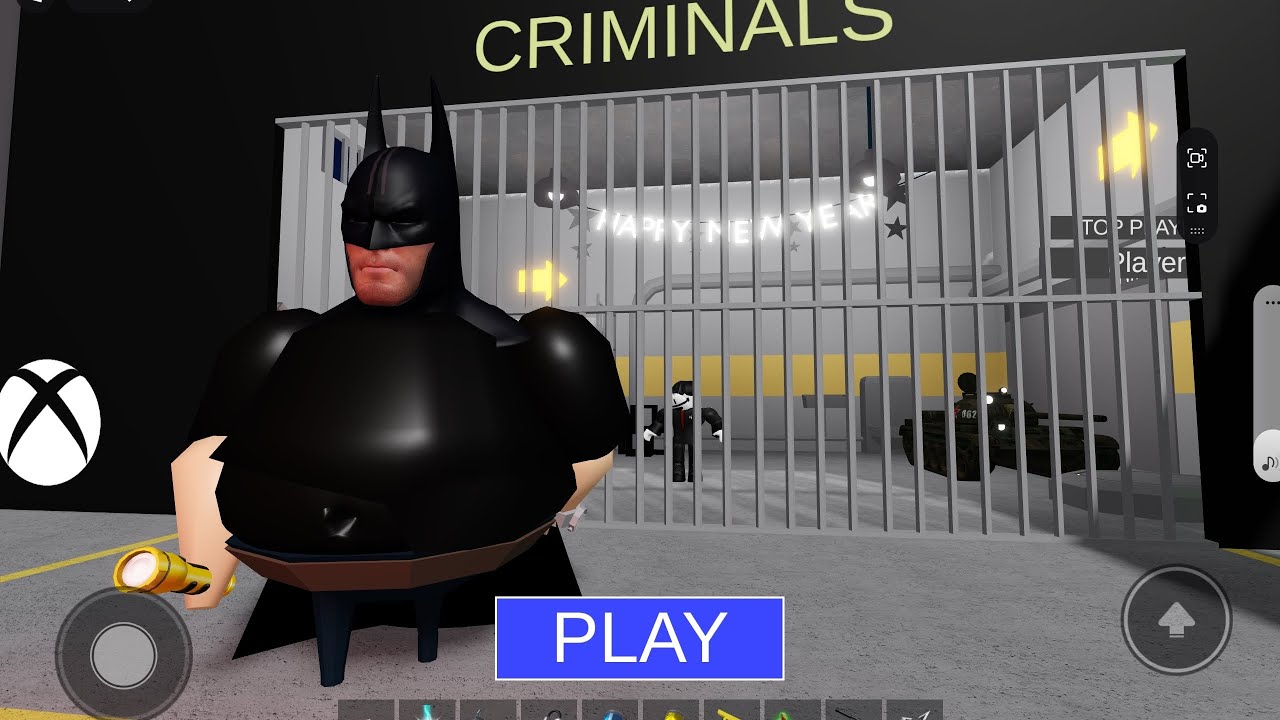BATMAN'S PRISON RUN! Roblox Obby Walkthrough No death 4k