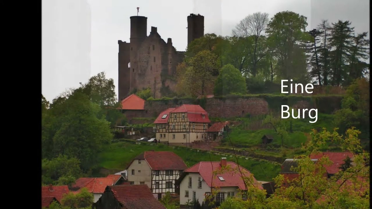 Burg Hanstein. Castle ruins in Germany by Bornhagen